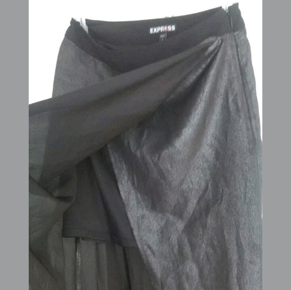 Express Long Split Skirt With Mini Under Skirt - Picture 5 of 7